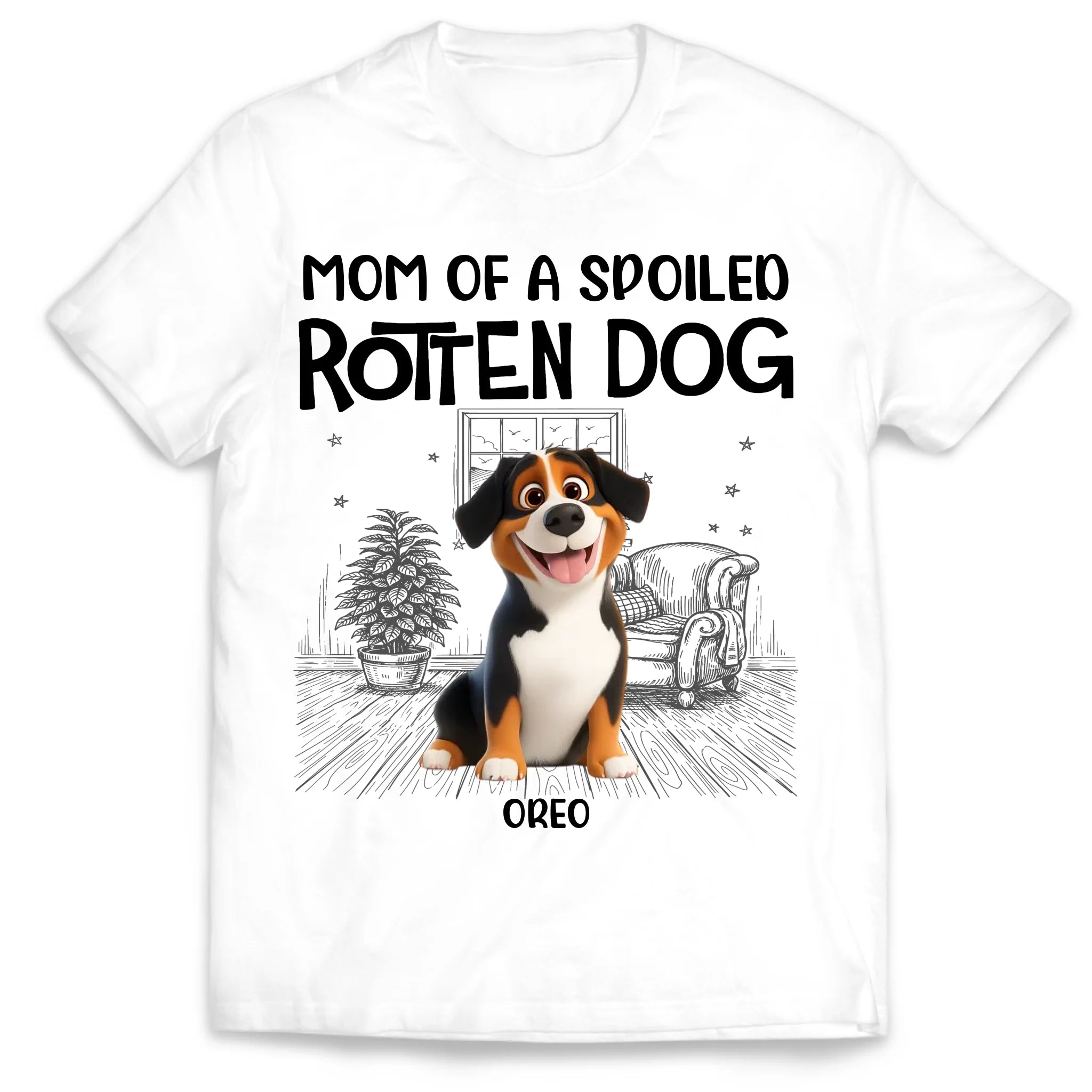 Proud To Be Mom/Dad Of Spoiled Rotten Dog - Personalized T-shirt, Gift For Dog Lover, Dog Parents Funny Shirt