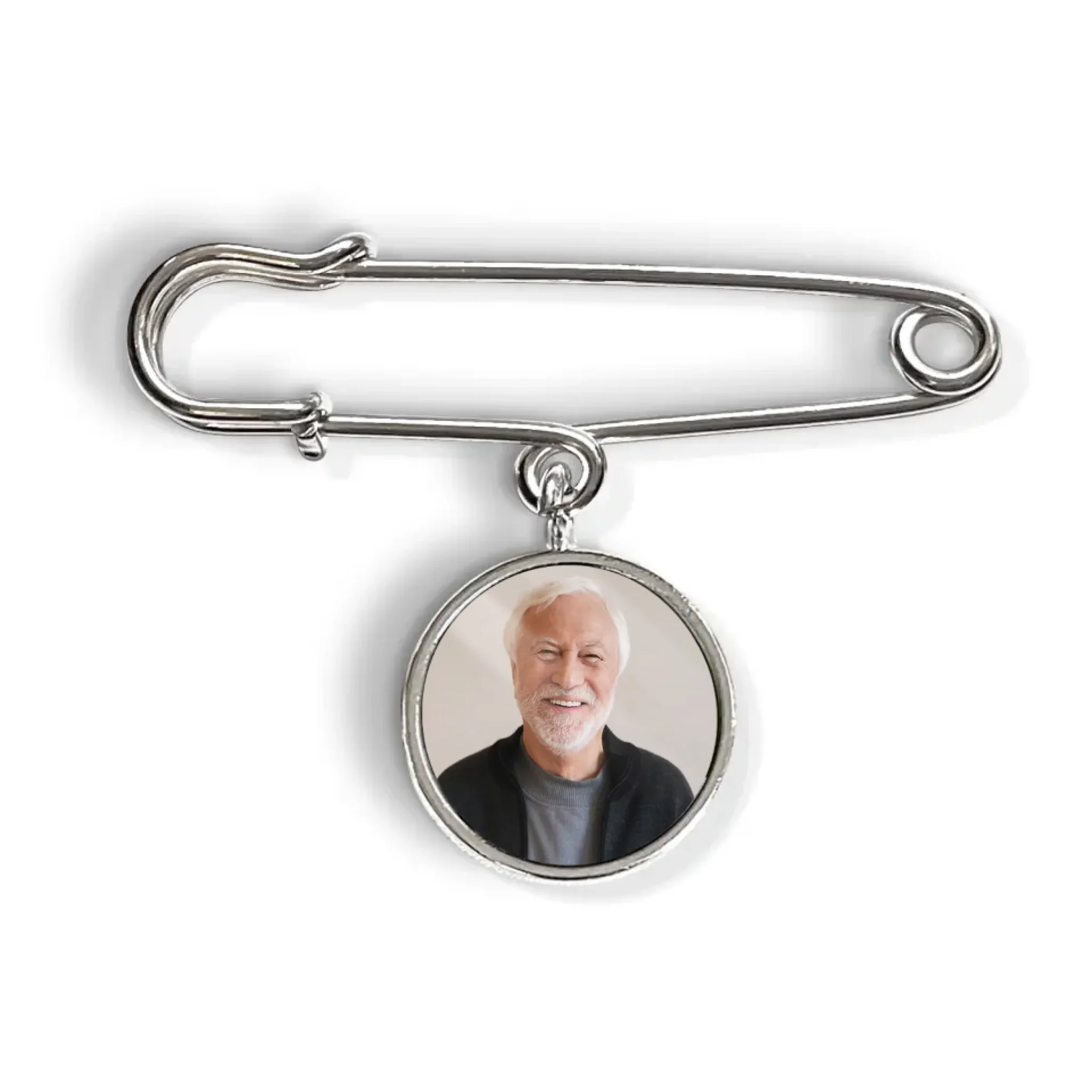 Walking With You Today & Always – Personalized Lapel Pin, Memorial Gift, Custom Charm With Photo, Hat Topper Tassel, Graduation Gifts