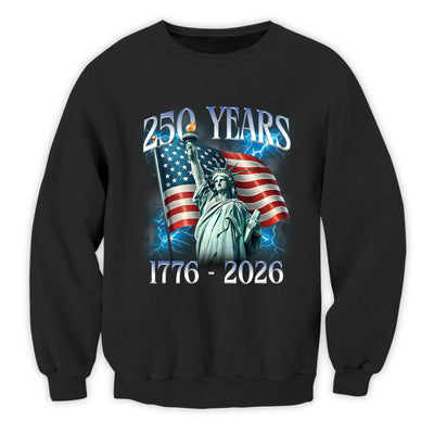 Semiquincentennial 250th Freedom Of America - Personalized T-shirt, Celebrate 250th Anniversary, Patriotic Gift