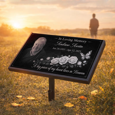 Personalized Granite Headstone With Stand – Memorial Gift for Loss of Loved One