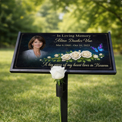 Personalized Granite Headstone With Stand – Memorial Gift for Loss of Loved One