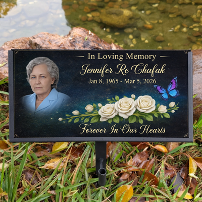 Personalized Granite Headstone With Stand – Memorial Gift for Loss of Loved One
