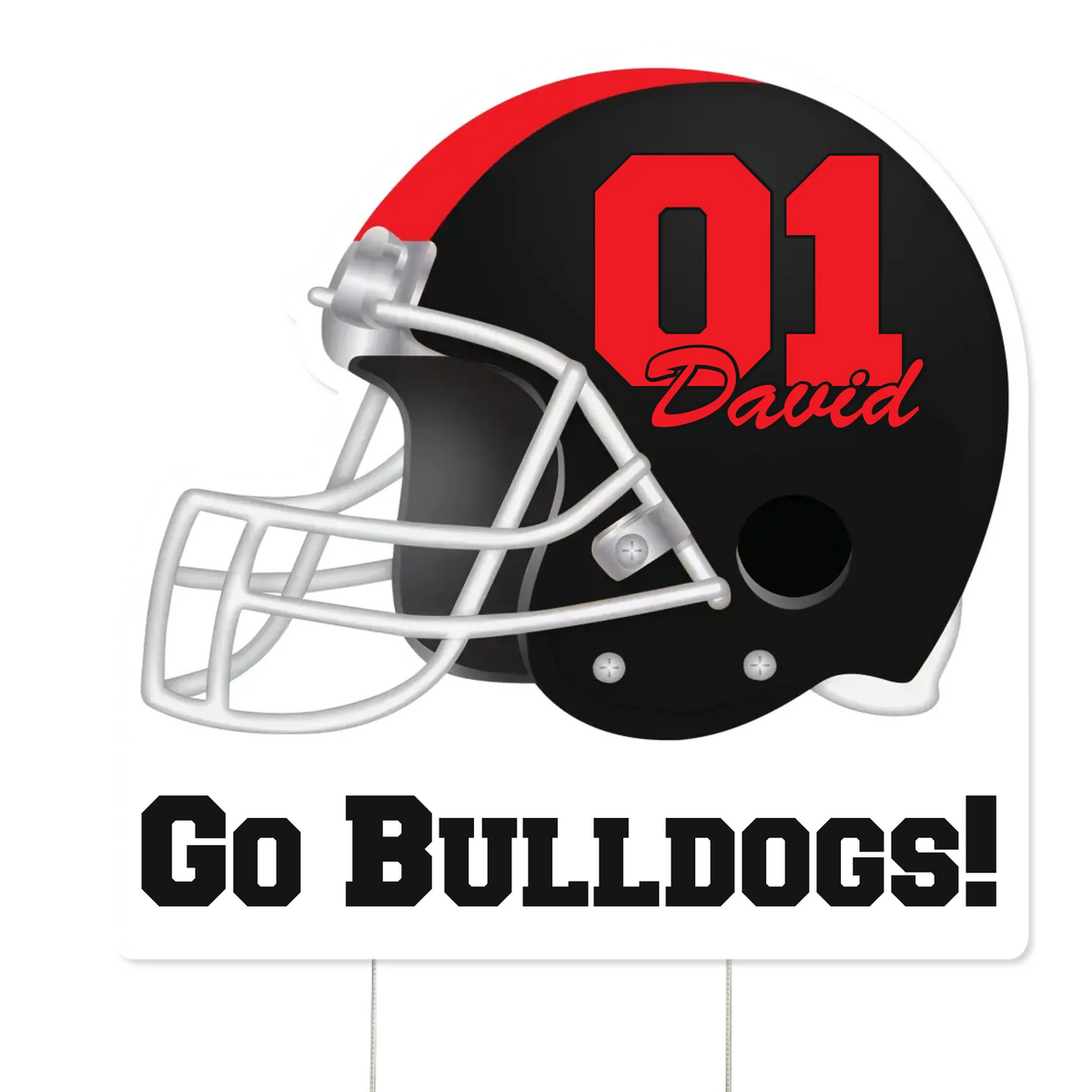 Custom Football Helmet - Personalized Yard Sign Custom Shape, Football Season Decor, Gift for Football Players