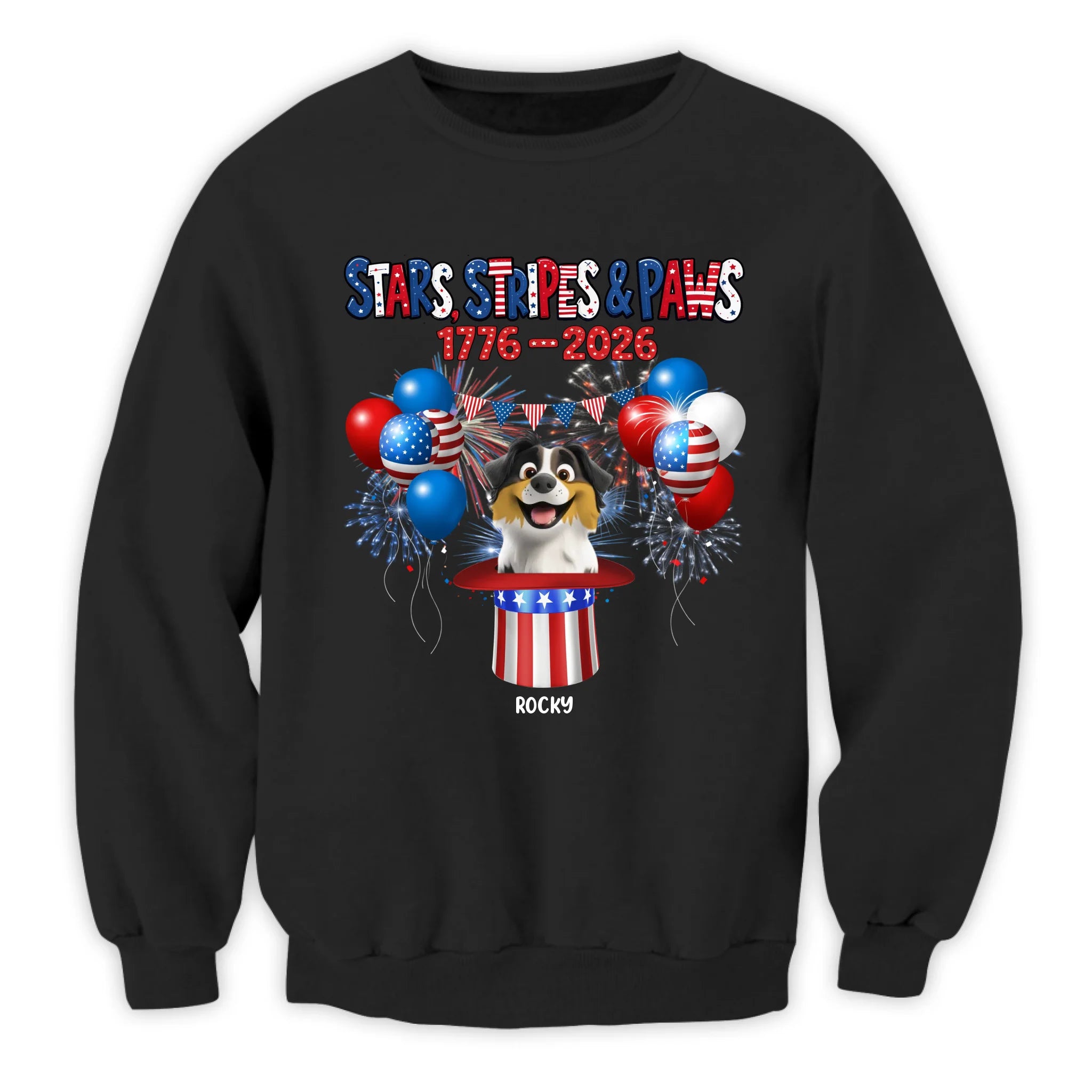 Limited Edition Pet Celebrated USA 250 Years Anniversary - Personalized T-Shirt, Gift For Pet Lovers, USA 250 Years Anniversary Gift