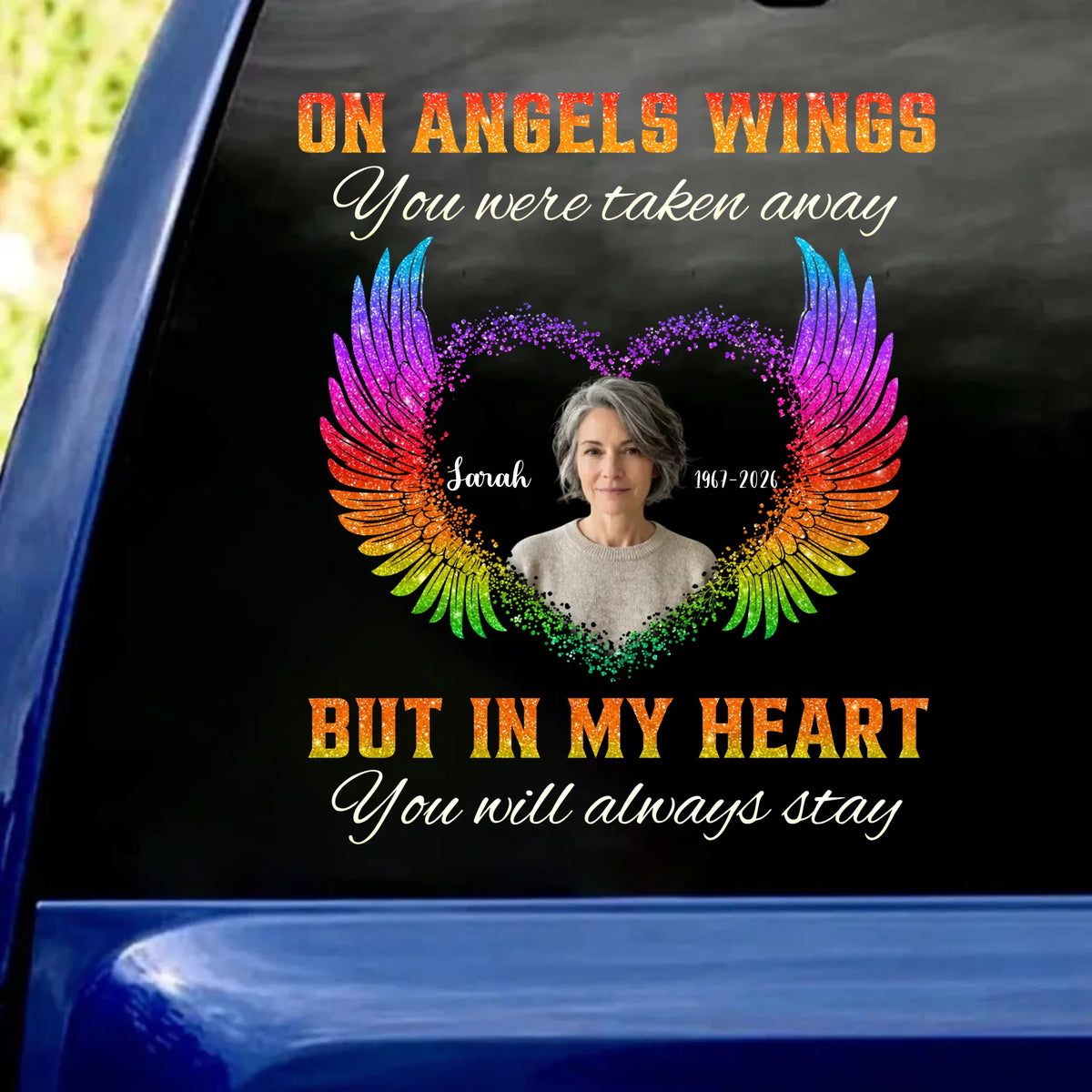 You Will Always Stay In My Hearts - Personalized Decal, Memorial Gift, Sympathy Gift For Loss Of Loved One