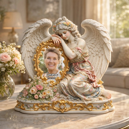Held in Heaven, Forever in Our Hearts - Personalized Acrylic Plaque, Sympathy Gift For Lost Of Loved One, Memorial Home Decor