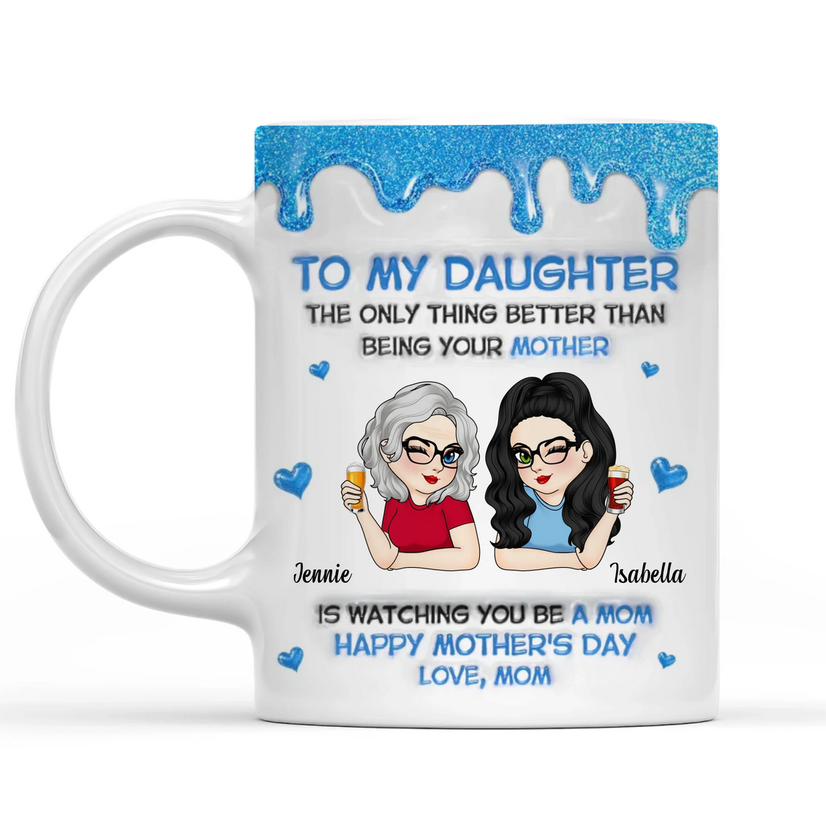 The Only Thing Better Than Being Your Mother Is Watching You Become An Amazing Mom - Personalized Mug, Gift From Mom, Emotional Mother Daughter Mug