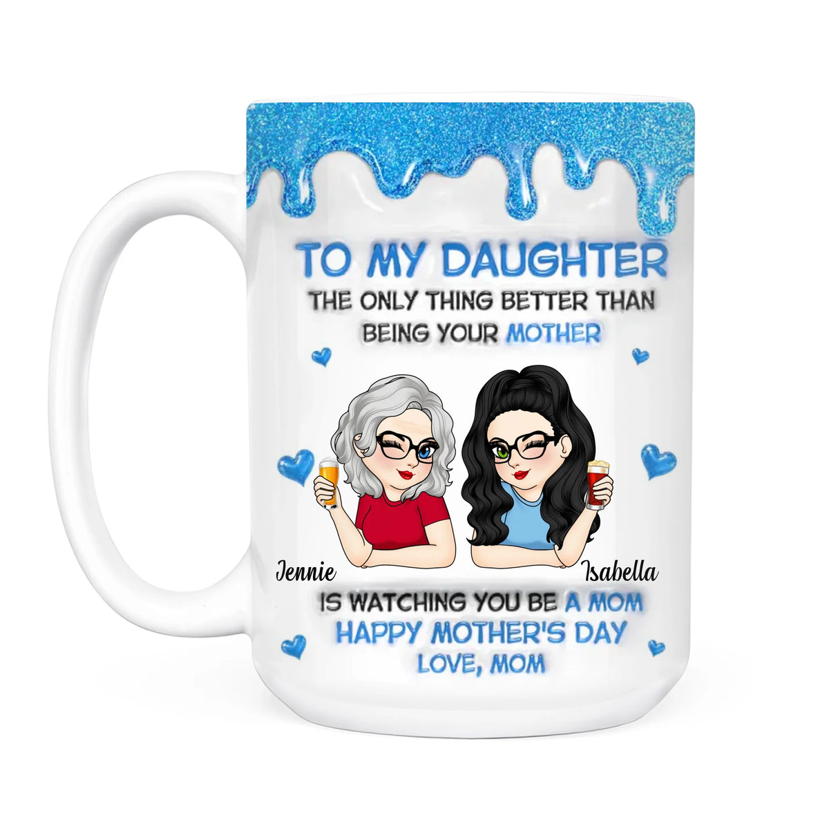 The Only Thing Better Than Being Your Mother Is Watching You Become An Amazing Mom - Personalized Mug, Gift From Mom, Emotional Mother Daughter Mug