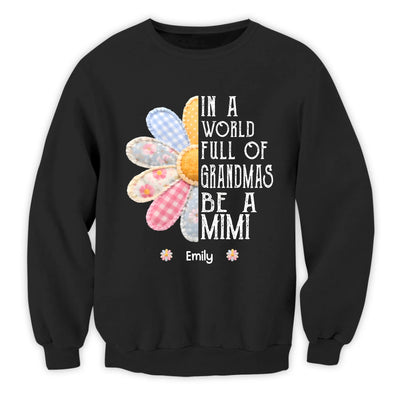 A Mimi’s Love Blooms Forever - Personalized T-Shirt, Gift For Mom, Grandma, Grandma Shirt With Grandchildren Names