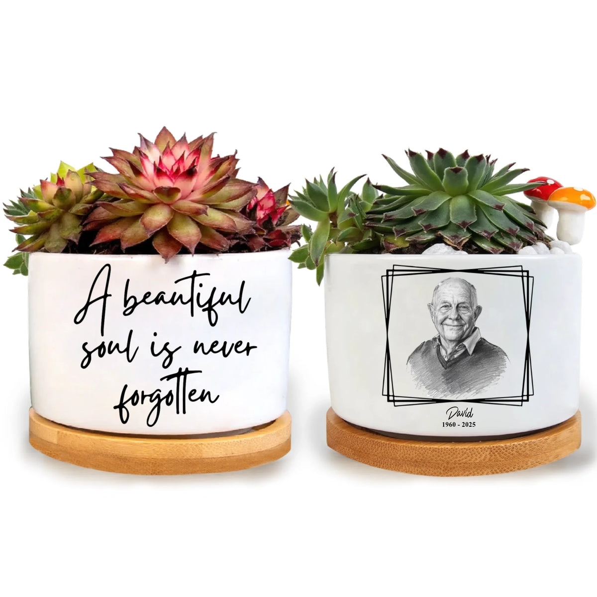 memory plant pot A Beautiful Never Forgotten - Personalized Plant Pot, Memorial Gift Fo