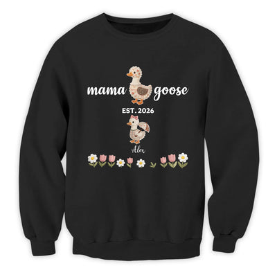 A Mama & Her Little Goslings - Personalized T-Shirt, Gift For Mom, Adorable Family Love Keepsake, Heartfelt Mother’s Day Gift