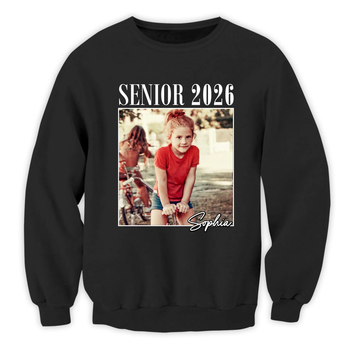 Senior 2026 - Personalized T-Shirt, Custom Photo Grad Shirt, My Baby is Graduating Gift, Class of 2026 Tee, Vintage Childhood Picture Shirt