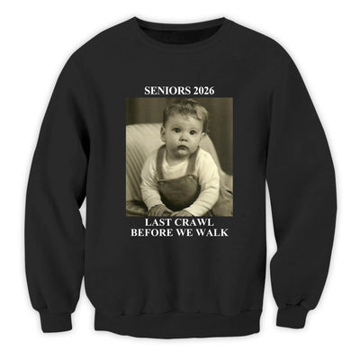 Last Crawl Before We Graduate - Personalized T-Shirt, Custom Graduate Y2K Shirt, Graduation 2026, Personalized Graduation Gift