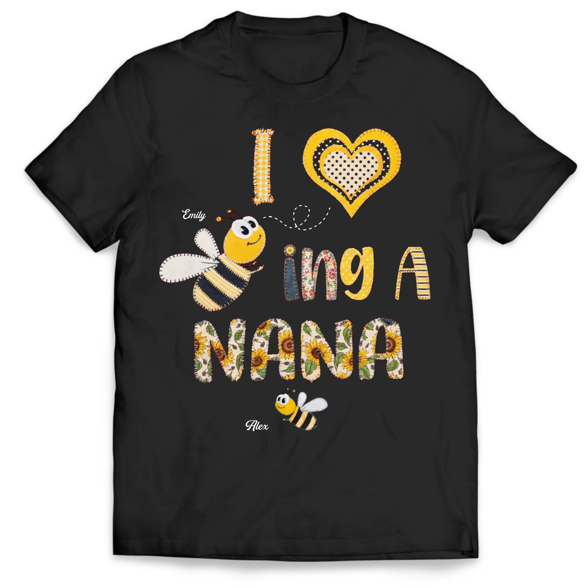 Bee-ing Nana Is My Favorite Thing - Personalized T-shirt, Gift For Grandma, Sweet Nana Gift, Shirt For Mother's Day