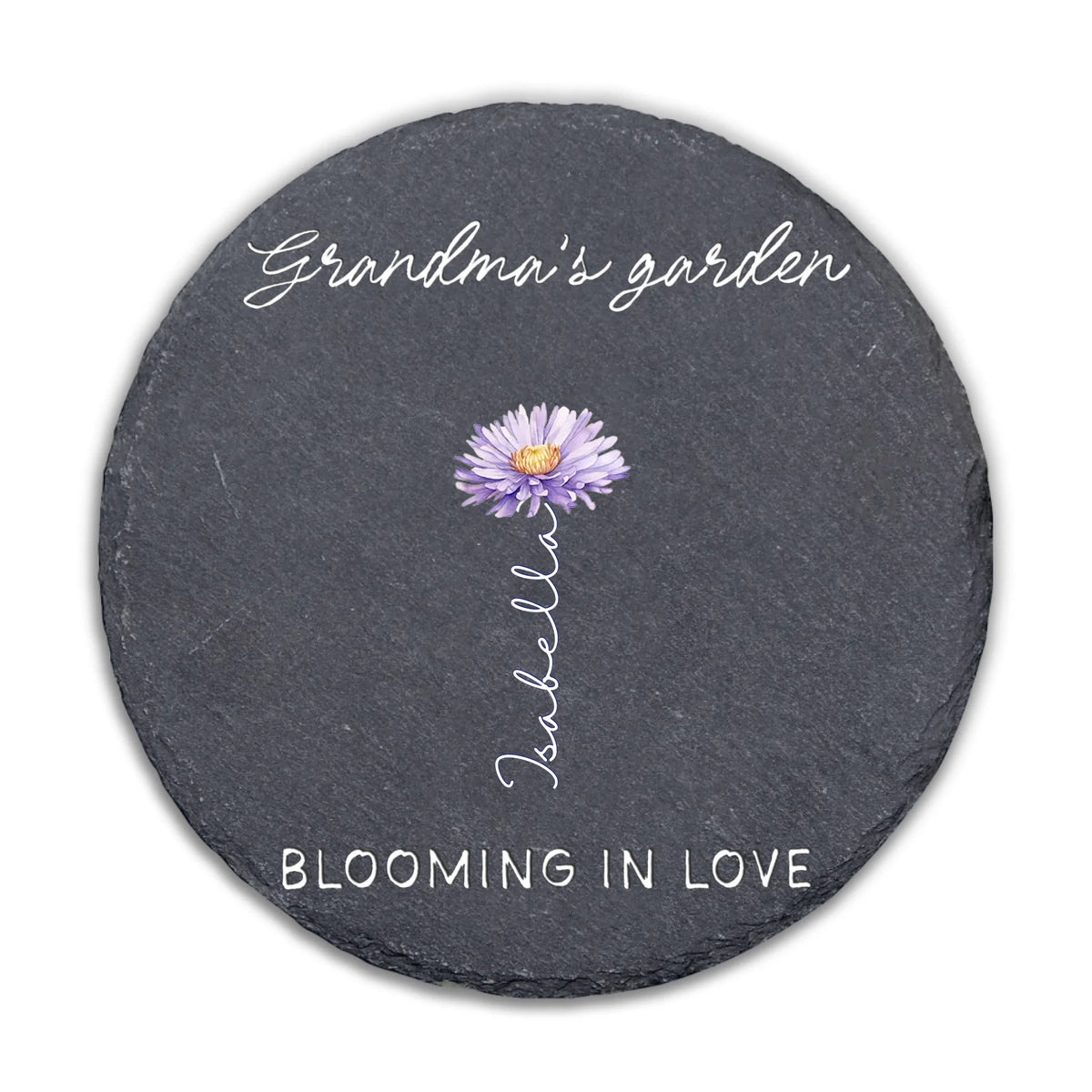 Every Grandkid A Blossom, Every Blossom A Memory - Personalized  Stone, Gift For Grandma, Custom Birth Month Flower, Keepsake Gift From Children
