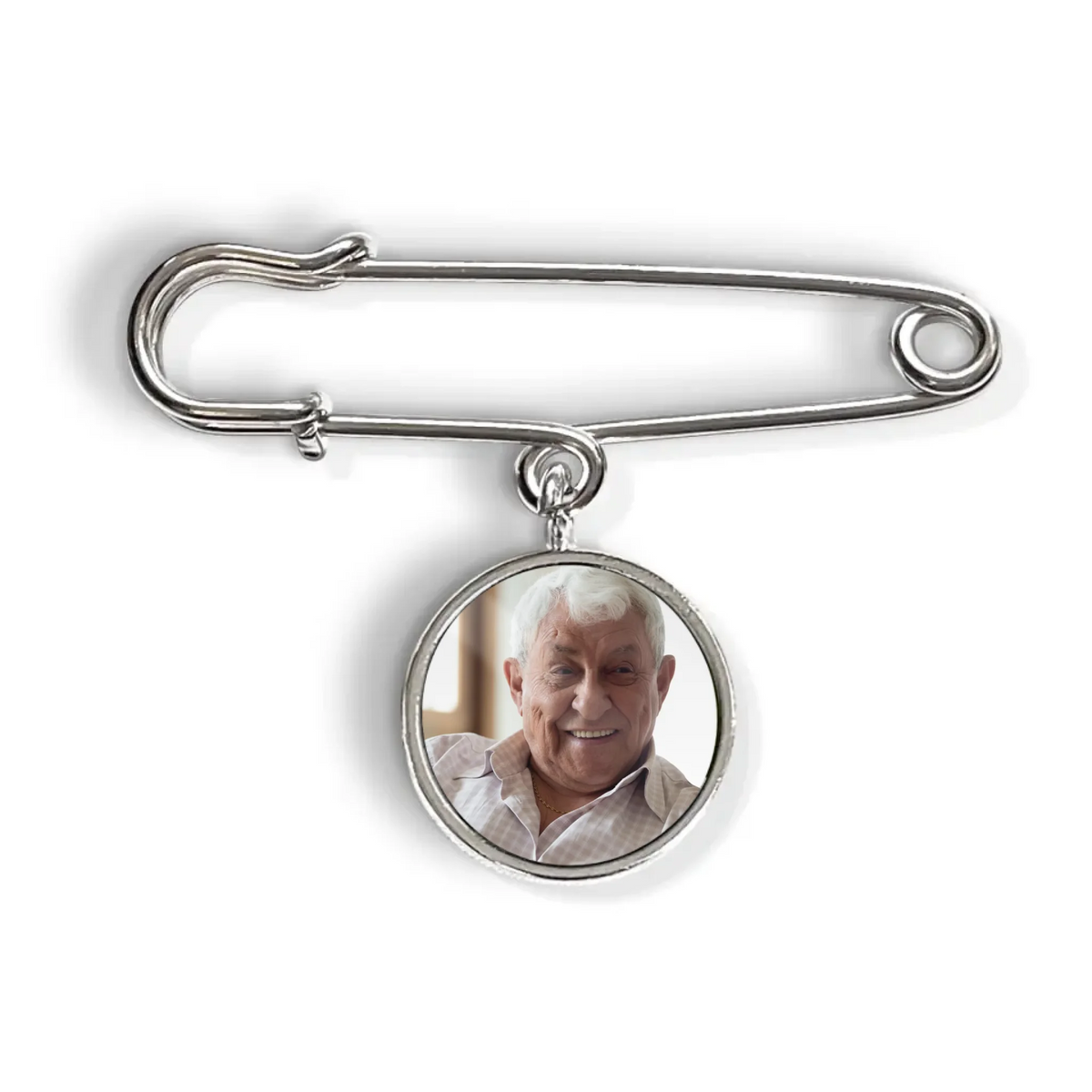 With You On Your Graduation &amp; Always - Personalized Lapel Pin, Custom Gift With Photo Charms, Memorial Graduation Gift