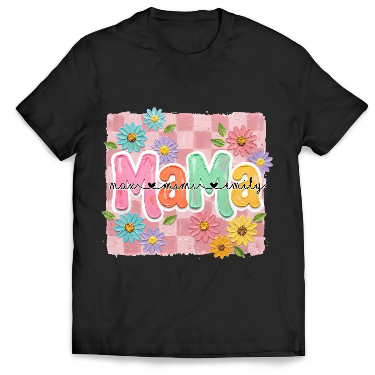 Sweet, Strong &amp; Mama - Personalized T-shirt, Gift For Mom, Mama Graphic Tee, Cute Floral Mother’s Day Shirt