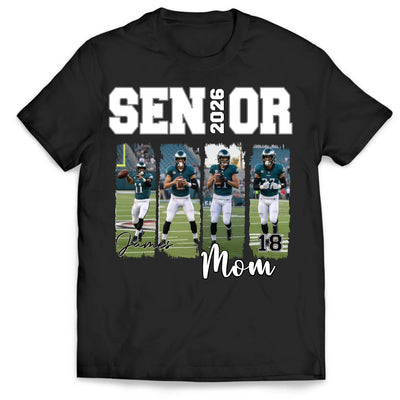 A Mom’s Pride On Game Day - Personalized T-shirt, Gift For Football Lover, Football Fan T-shirt
