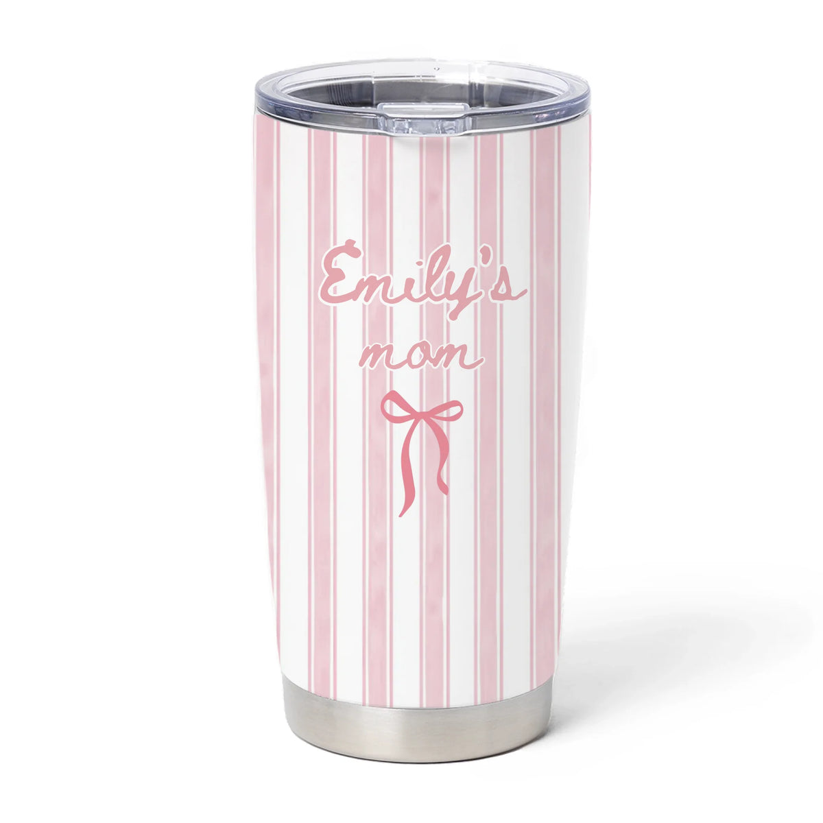 First Mother’s Day Full of Love &amp; Joy - Personalized Tumbler, Gift For New Mom, Blue Stripe, Future Mom Gift, New Baby Gift For Mom