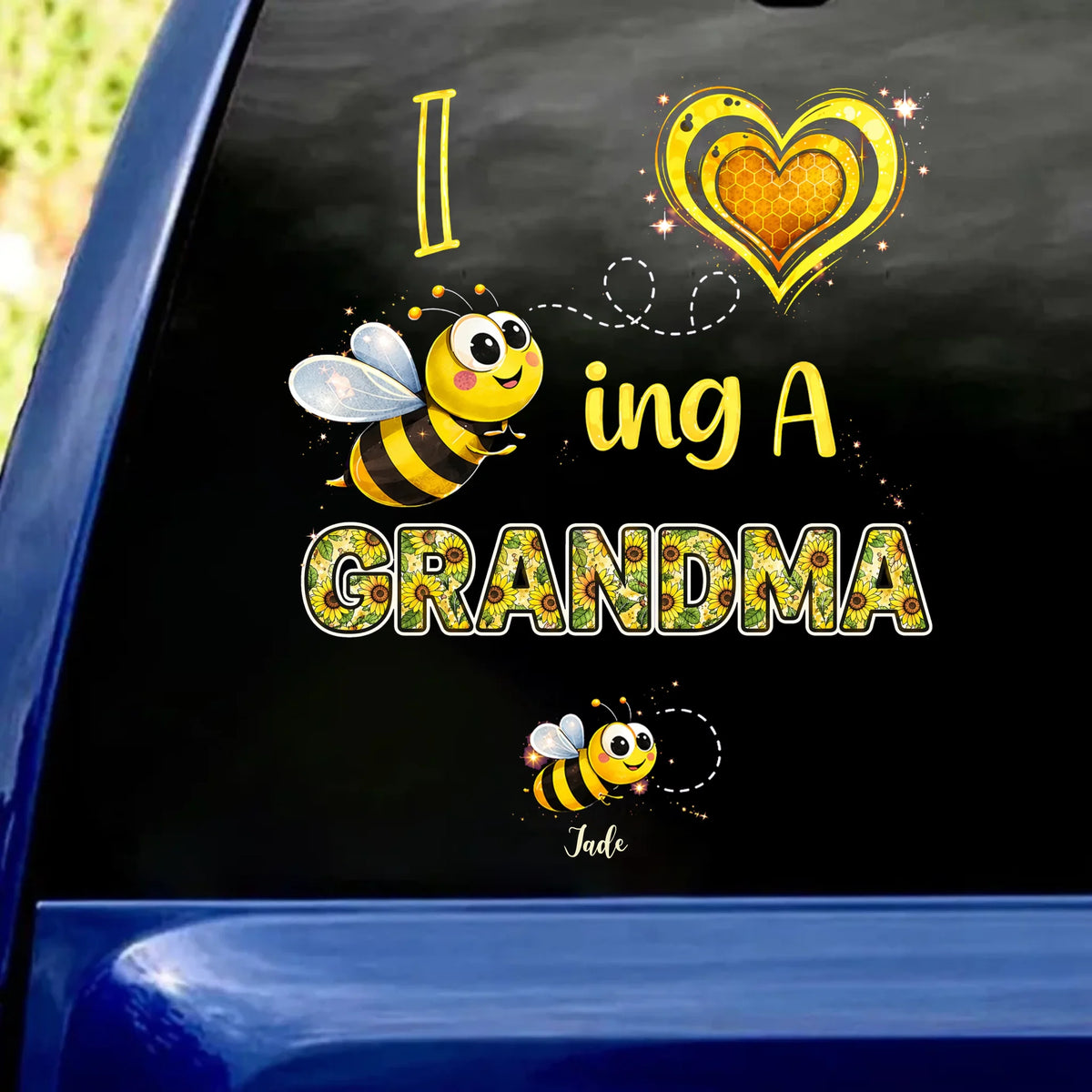 I Love Bee-ing A Nana - Personalized Decal, Gift For Grandma, Mom, Mother’s Day Gift