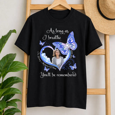 Forever Near, Always in My Heart - Personalized T-Shirt, Memorial Gift For Loss Of Loved One, Remembrance Gift