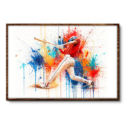 My Favorite Baseball Player Pop Art Portrait - Personalized Poster, Gift For Baseball Player, Drawing Pop Art Portrait, Gift For Baseball Lovers