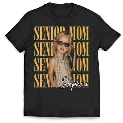 Vintage Photo Senior Dad Senior Mom - Personalized T-Shirt, Retro Senior Night Matching Shirts, Senior 2026 Gifts, Class Of 2026 Mom Dad Gift