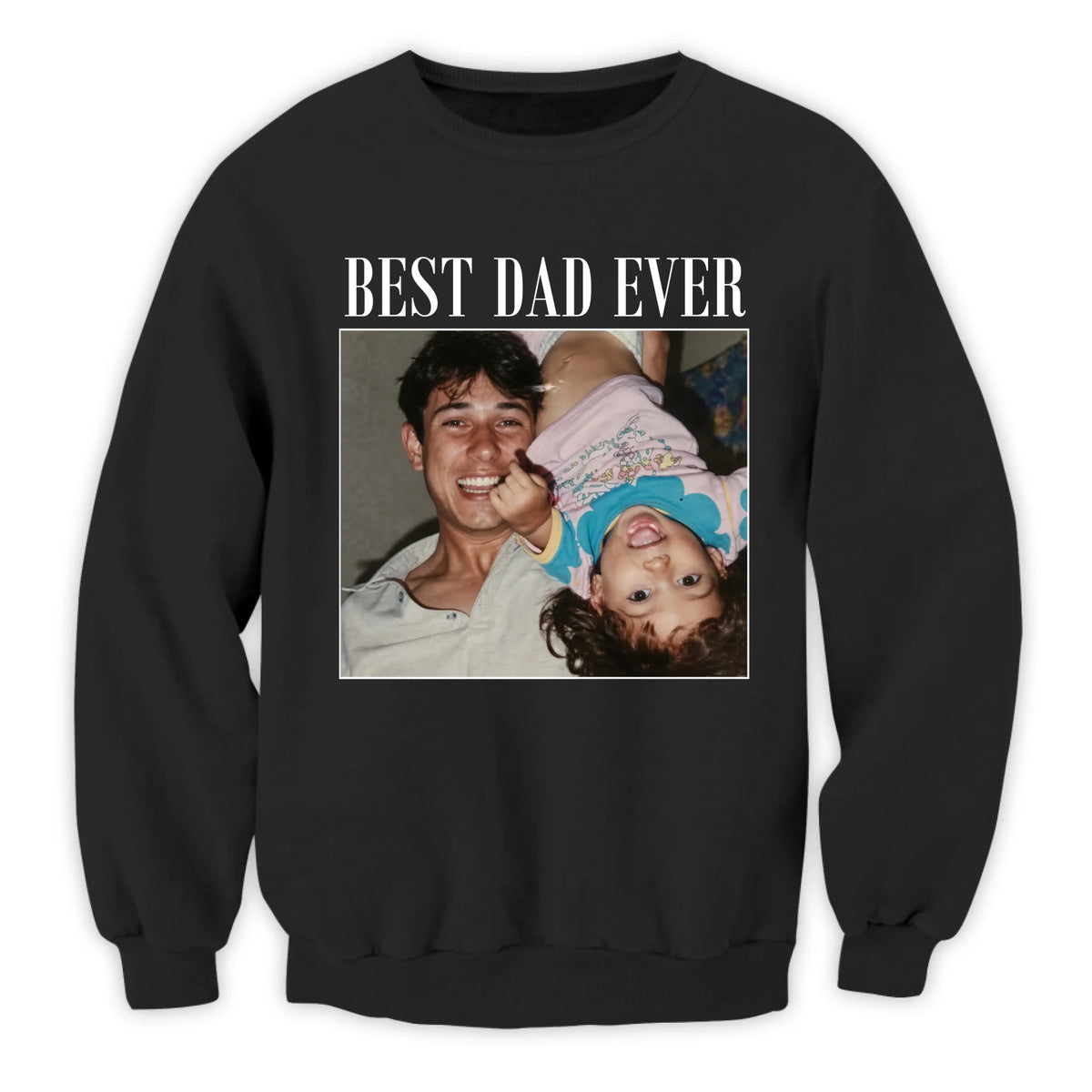 Dad: My First Hero, My Forever Friend - Personalized T-Shirt, Custom Photo Dad Shirt, Dad Gift, Grandpa Gift, Father's Day Gift