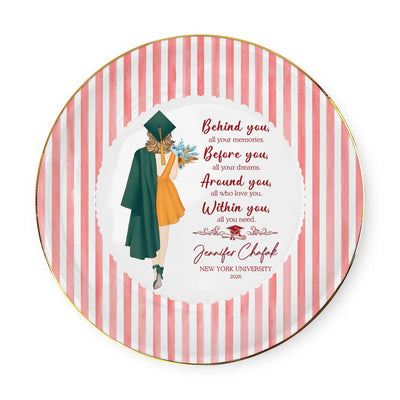 Everything You Need Is Already Within You - Personalized Jewelry Dish, Graduation Gift for Her, Grad Gift For Daughter, Class Of 2026 Ring Dish