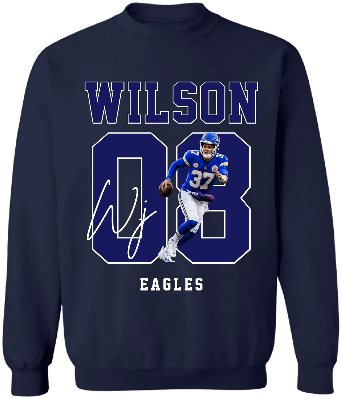Football Player Name &amp; Number - Personalized T-Shirt, Gift For Football Player, Football Lover Gift With Custom Photo, Name