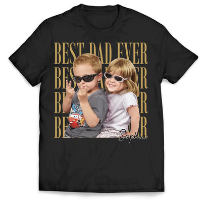 Raising Legends Since Day One - Personalized T-Shirt, Father's Day Shirt With Kids Photo, Best Dad Ever Shirt