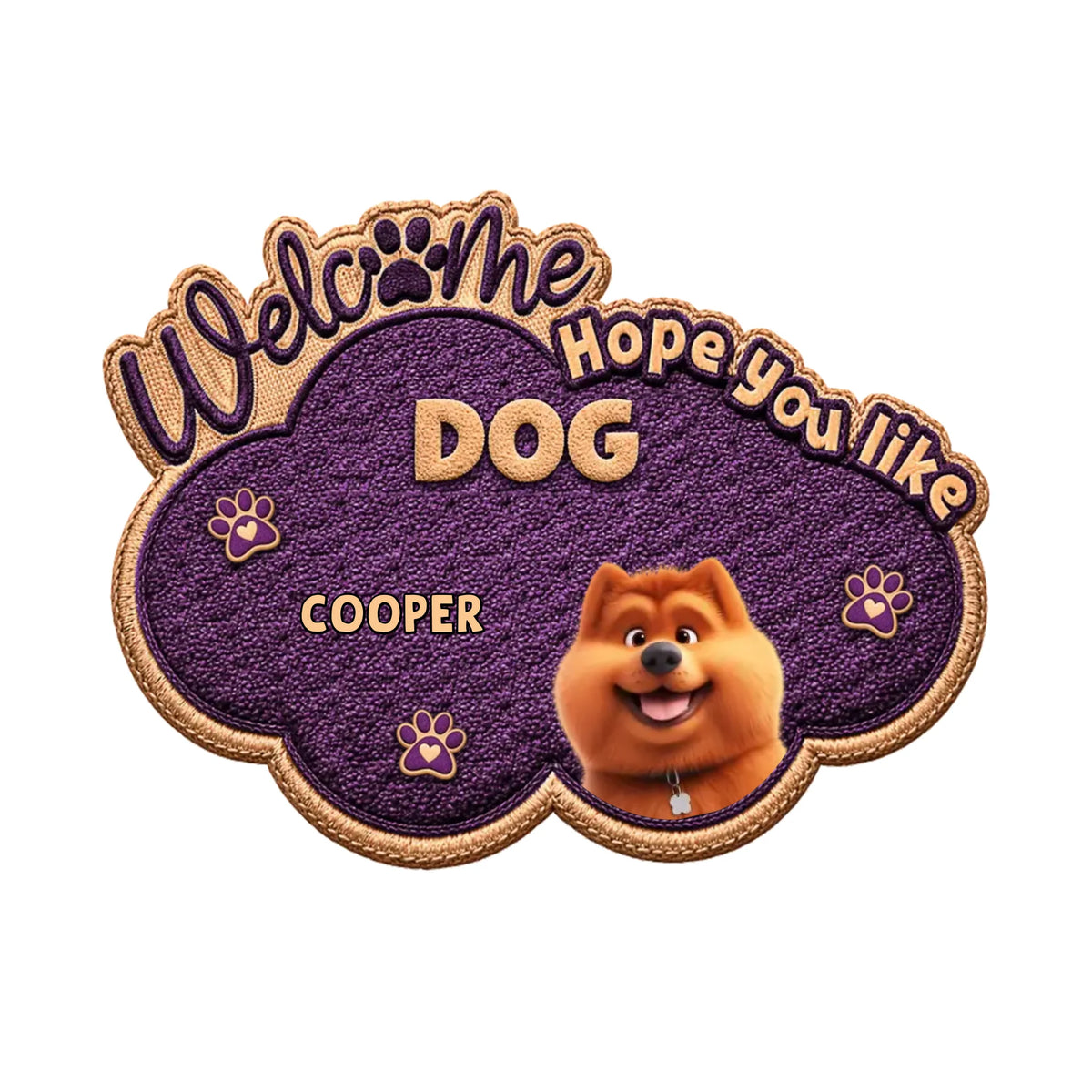 Hope You Like Dogs - Personalized Doormat Custom Shape, Gift For Dog Lovers, Dog Owners Gift, Home Decor