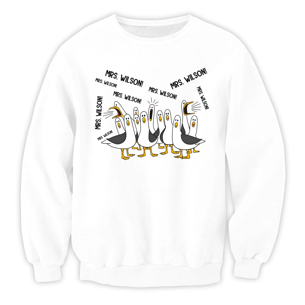 Seagulls Teacher - Personalized T-Shirt, Funny Teacher Tee, Teacher Appreciation Gift