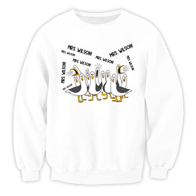 Seagulls Teacher - Personalized T-Shirt, Funny Teacher Tee, Teacher Appreciation Gift