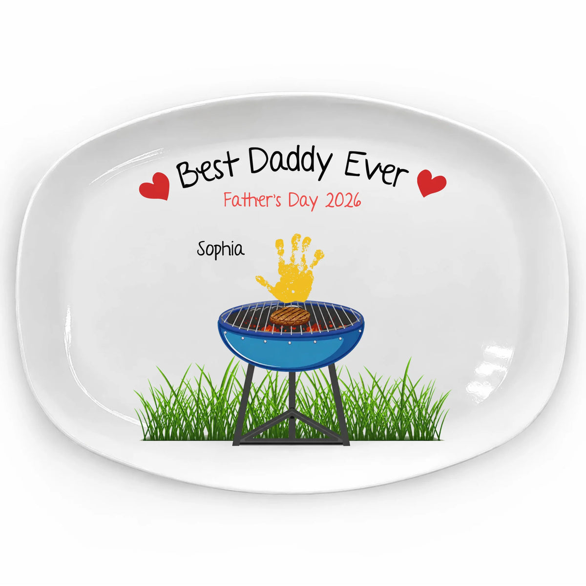 Best Dad Ever - Personalized Platter, Gift For Dad, Father's Day, Birthday Gift For Dad, Gift For Him
