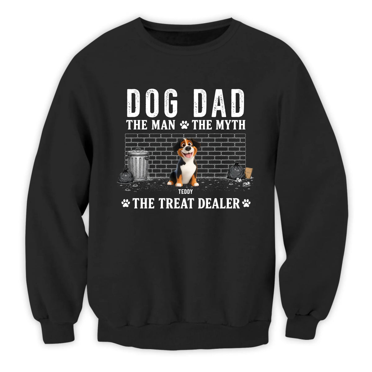 Dog Dad The Snack Dealer With The Biggest Heart - Personalized T-Shirt, Gift For Dog Dad, Dog Lovers Gift, Father's Day, Birthday Gift For Dog Dad
