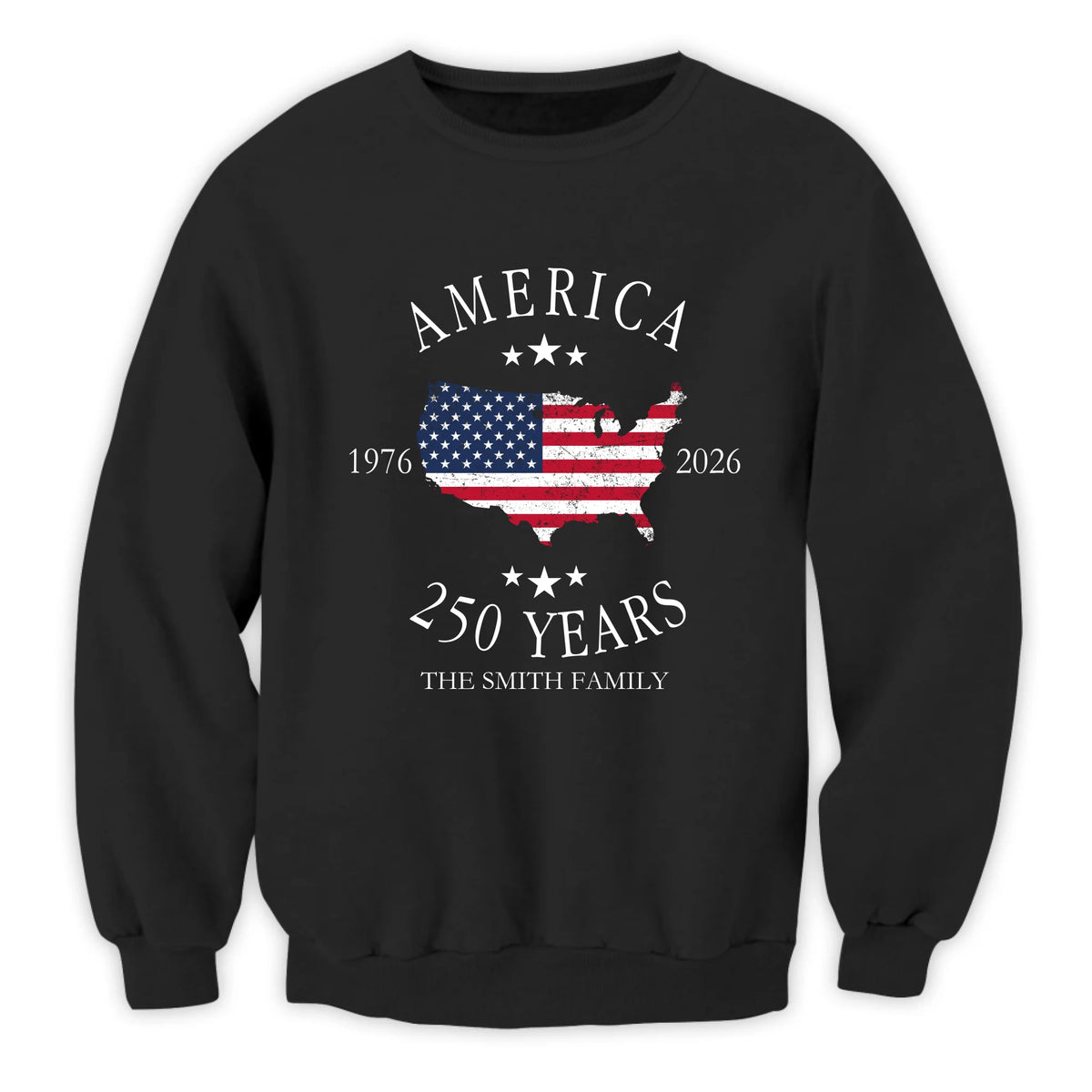 America 250th Anniversary - Personalized Shirt, 4th July Tee, USA 250th Anniversary Custom Family Name Shirts