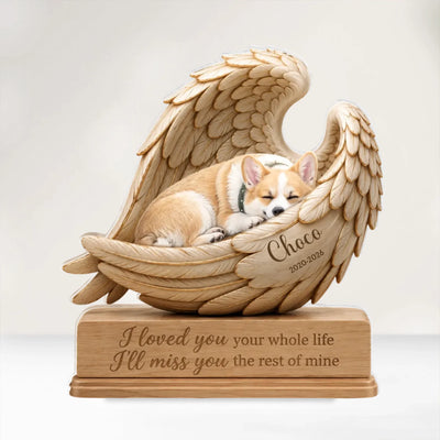 In Loving Memory Of My Furry Friend I'll Miss You The Rest Of Mine - Personalized Acrylic Plaque, Memorial Gift For Loss Of Pet