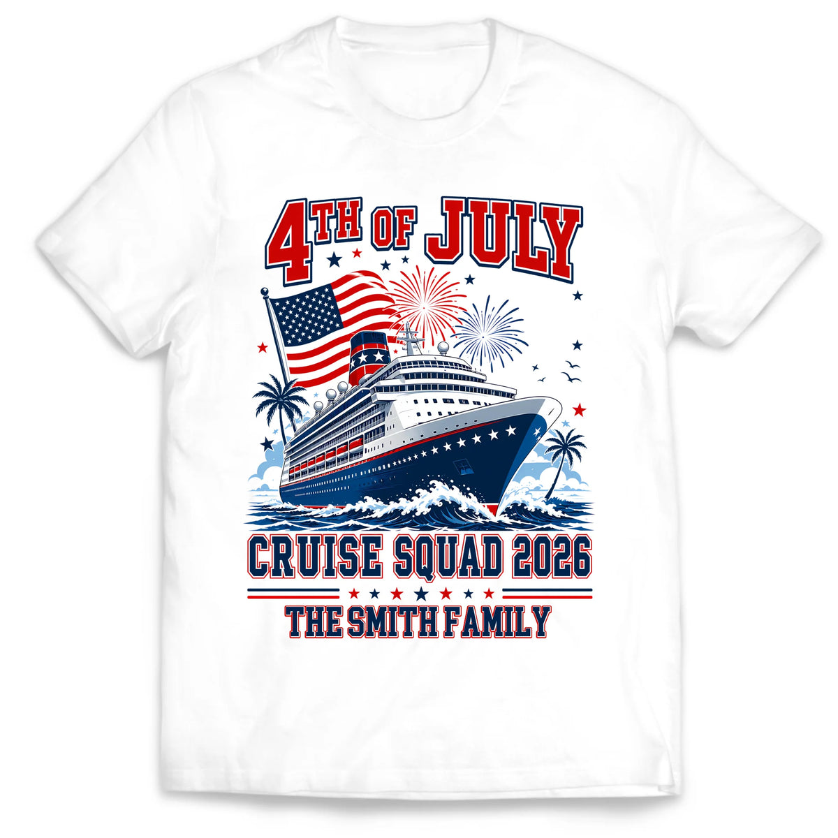 4th Of July Cruise Squad Shirt, Cruise 2026 Shirt, Patriotic Vacation Shirt, Family Cruise Shirt, America Trip Gift Shirt