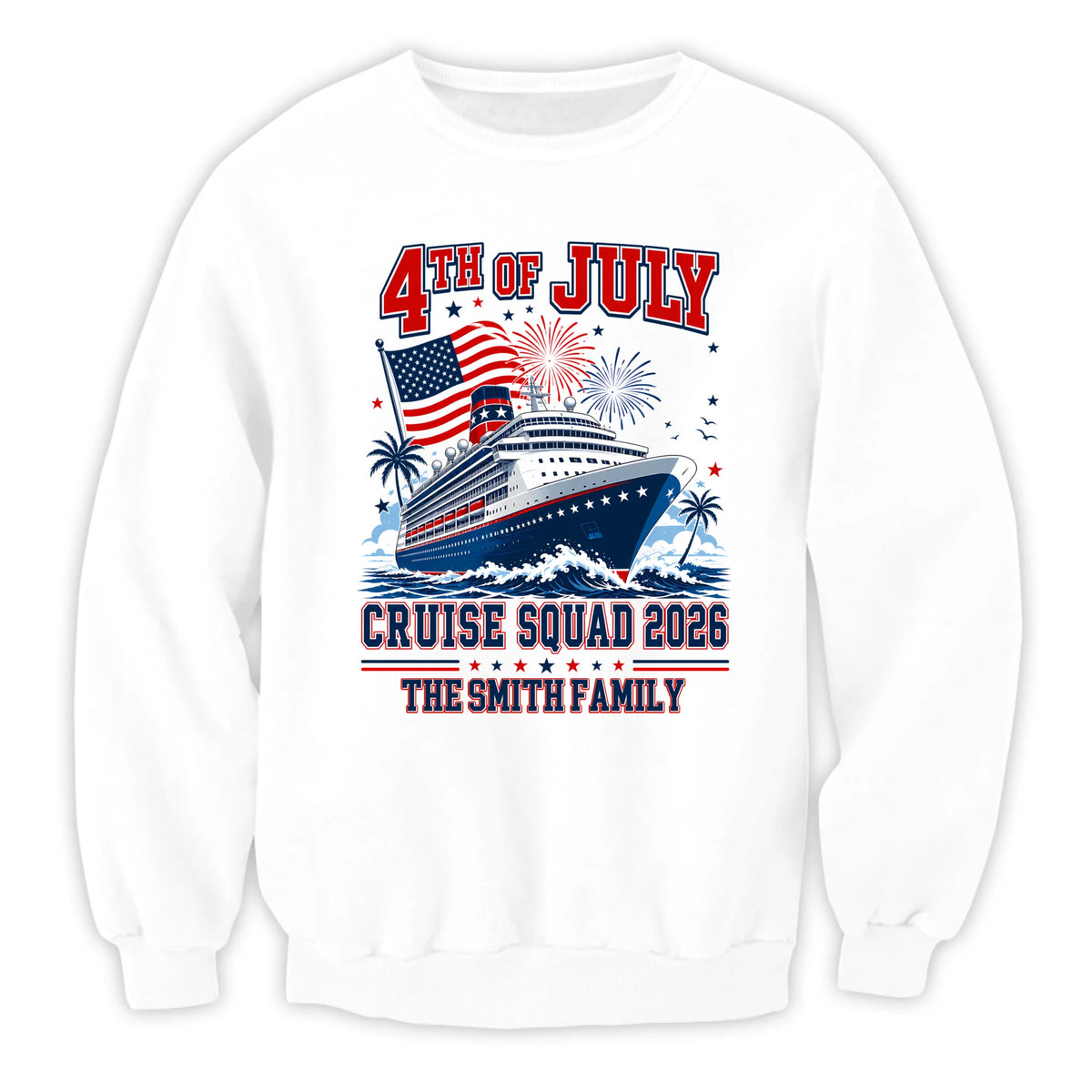 4th Of July Cruise Squad Shirt, Cruise 2026 Shirt, Patriotic Vacation Shirt, Family Cruise Shirt, America Trip Gift Shirt