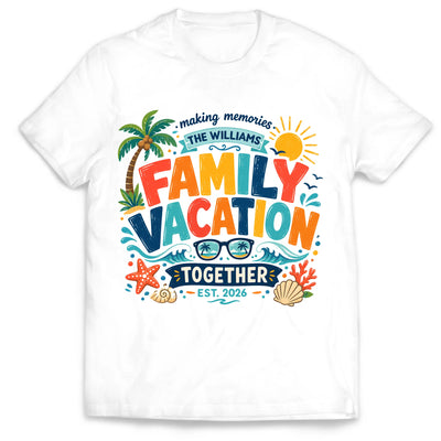 Beach Vacation Group - Personalized Shirt, Beach Crew Summer Shirt, Custom Vacay Family Beach Tees