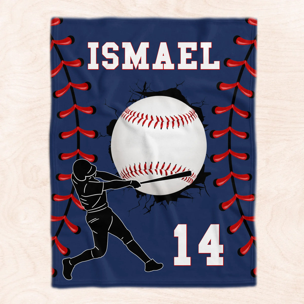 Proud To Cheer For You - Personalized Blanket, Gift For Baseball Lovers, Custom Player Number, Proud Parent Gift