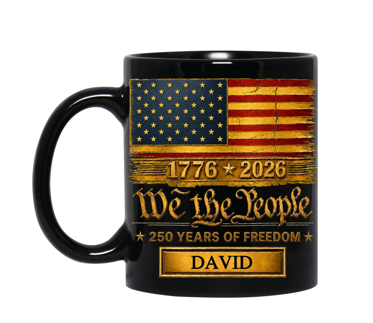 We The People 250 Years Of Freedom - Personalized Mug, Gift For Him, Gift For Her, 250 Years USA Anniversary Gift