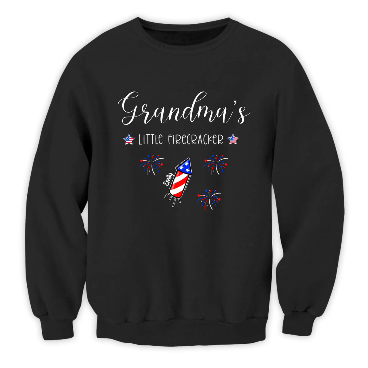 Mimi's Little Firecrackers 4th Of July - Personalized T-Shirt, 4th Of July Gift, Custom Grandma With Kids