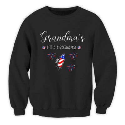 Mimi's Little Firecrackers 4th Of July - Personalized T-Shirt, 4th Of July Gift, Custom Grandma With Kids