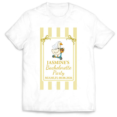 Bachelorette Silly Goose Beach Party - Personalized Shirt, Beach Bride Squad Shirt, Custom Bridal Bachelorette Tee
