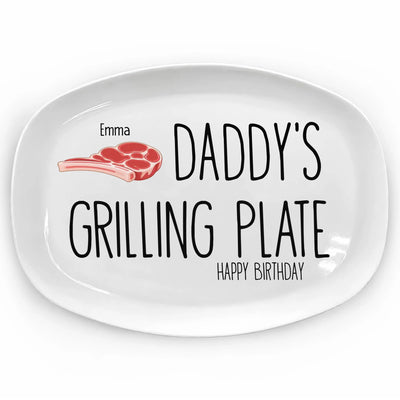 Fueled By Fire - Personalized Platter, Gift For BBQ Lovers, King Of The Grill Gift