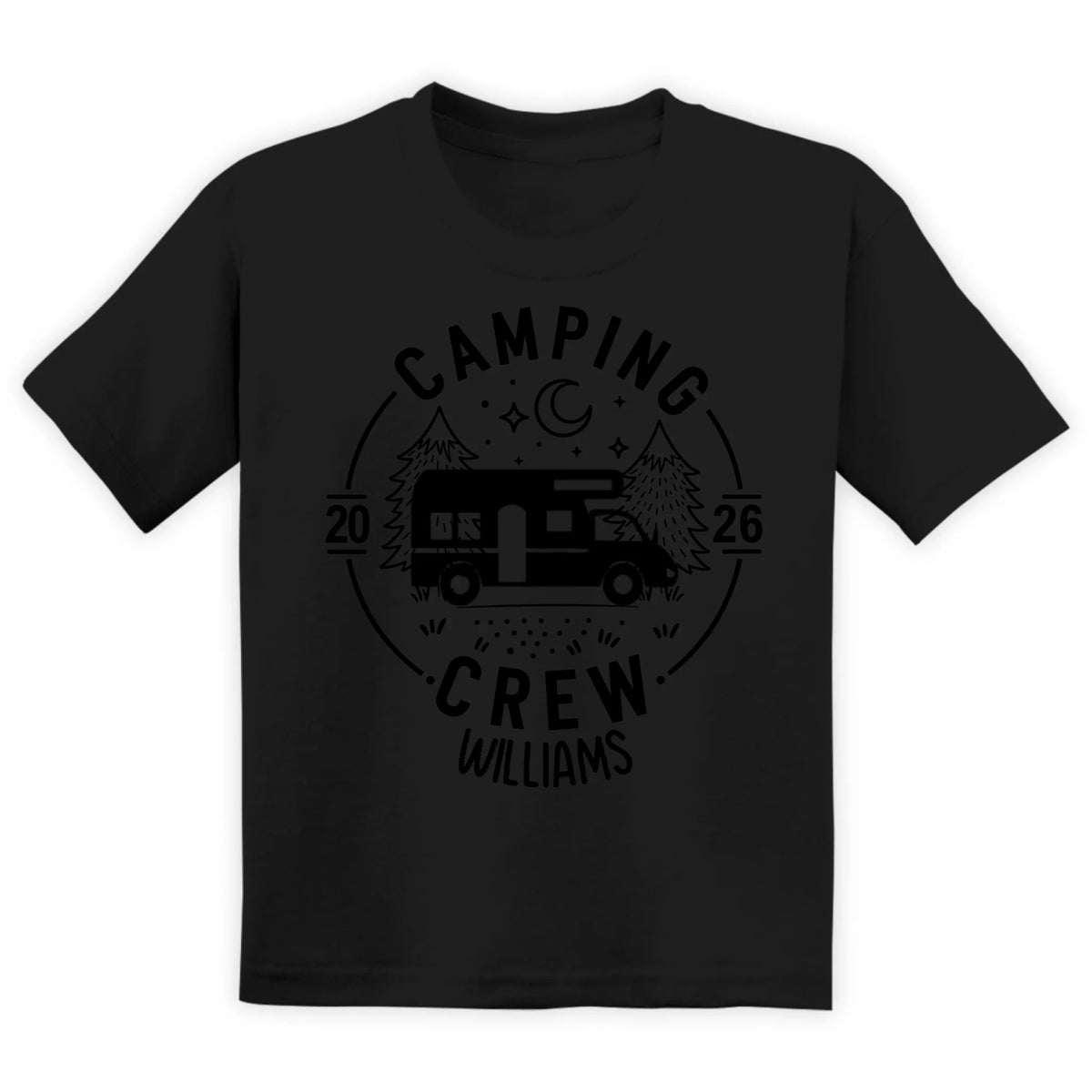 Camping Crew 2026 - Personalized Shirt, Family Camping Gift, Matching Camping Tees, Girls Camping, Family Trip, Girls Vacation, Campfire, Camp Lover Gift