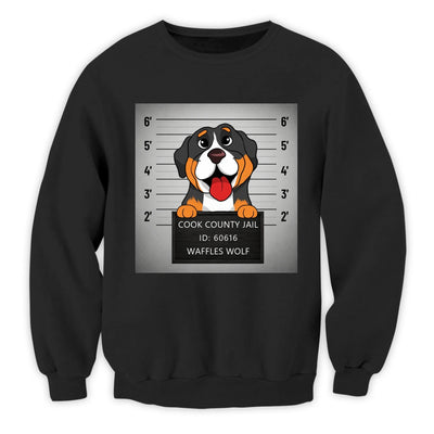 Pet Mugshot - Personalized Shirt, Personalized Dog Portrait, Funny Shirt for Dog Mom, Dog Dad