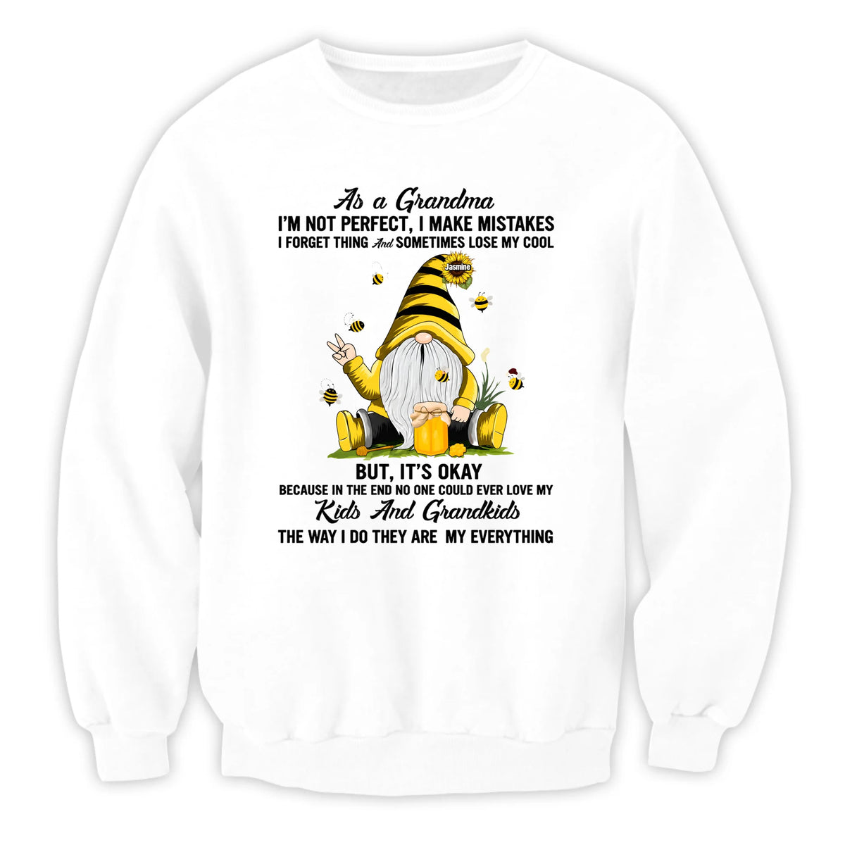 As A Grandma Kids And Grandkids Are My Everything - Personalized T-shirt, Custom Grandkids Names Sunflower Gnome Tee, Grandma Gift From Kids